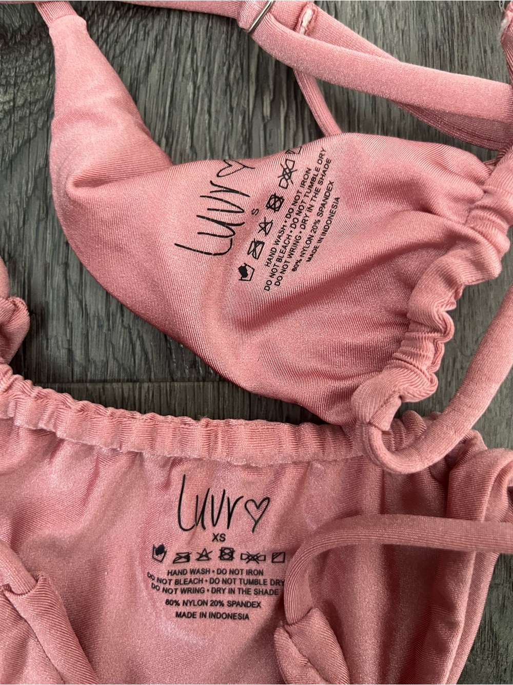 Pink Triangle Bikini Set - Picture 2 of 2